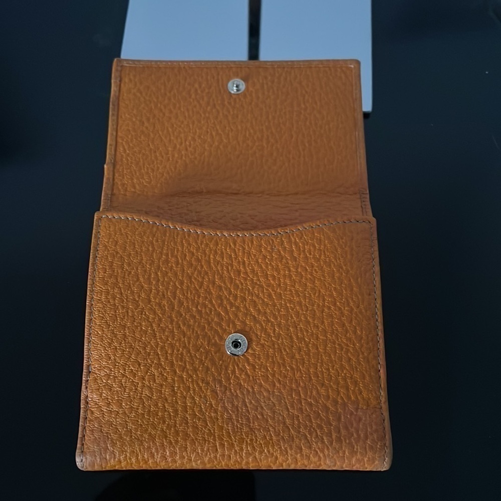 Authentic Gucci orange leather wallet - Picture 2 of 9